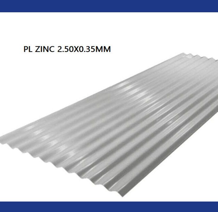 PLANCHA ZINC ONDA 2.50X0.851X0.35MM
